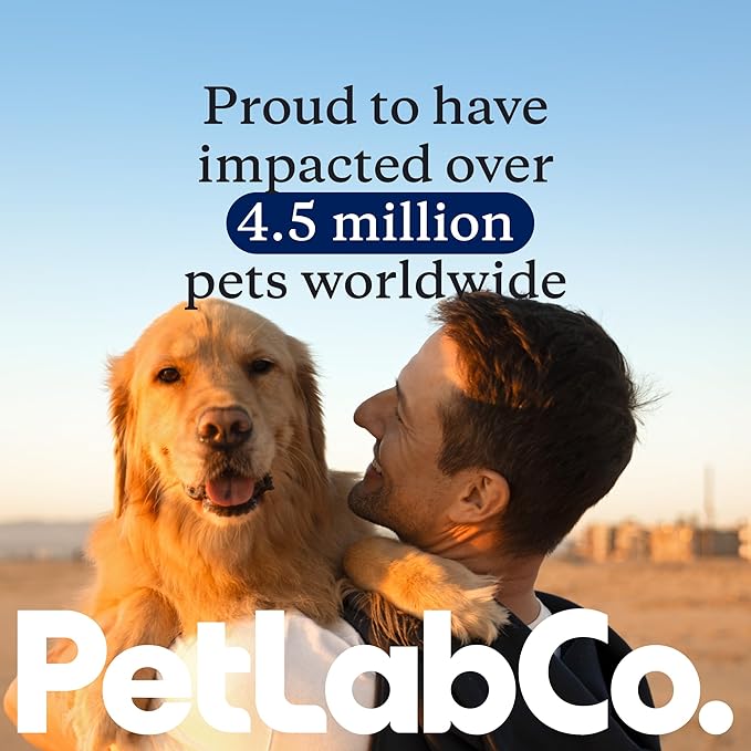 PetLab Co. 22 in 1 Dog Multivitamin - Support Dog's Immune Response, Skin, Coat, Joints & Overall Health - Vitamins A, E, D, B12, Minerals, Antioxidants - Chewable Pork Flavor