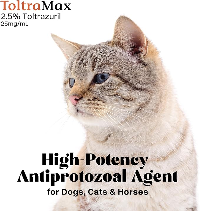 Toltrazuril 2.5% for Horses, Dogs, Cats, 120mL/4 Ounce, for Non-Food Chain Animals, Chicken