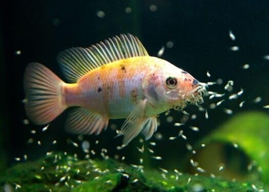 Aquatic Foods Inc. Brine Shrimp Powder-Small Bits Fry & Baby Food for Freshwater Fish, Marine Fish, Baby Pondfish, Corals, Anemones, All Tiny Nanofish, Fry and Babies…2.8oz Lg SB