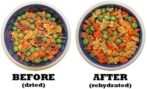 Veggie Blend - Healthy Natural Mixed Dried Vegetable Treat - Sweet Potatoes, Carrots, Peas - for Degus, Chinchillas, Sugar Gliders, Hedgehogs, Guinea Pigs & Small Pets… (8 Ounce (Pack of 1))