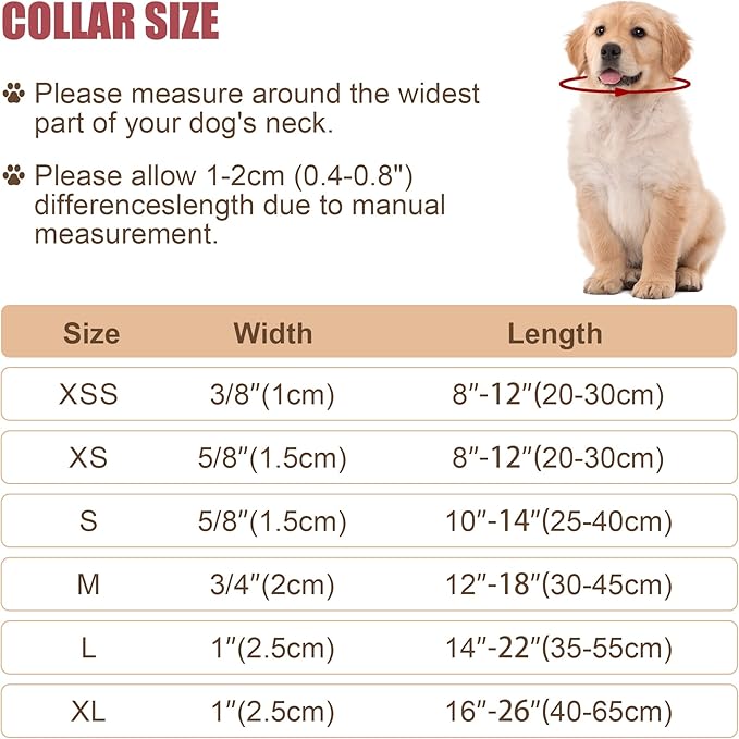 Reflective Dog Collar with Buckle Adjustable Safety Nylon Collars for Small Medium Large Dogs, Blue M