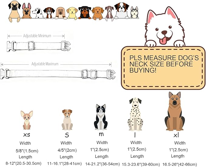 DOGWONG Dinosaur Dog Collar-Cute Green Dinosaur Dog Collar for Small Dogs, Adjustable Comfortable Cotton Boy Dog Collars for Small Medium Large Dogs,XL