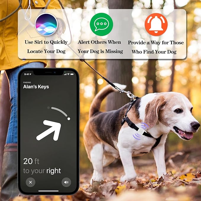 4 Pack Waterproof Dog Collar Holder Compatible with AirTag, Silicone Hidden Loop Holder for Airtag Tracker, Anti-Lost Dog Collar Accessories(Cyan,White,Black,Pink)