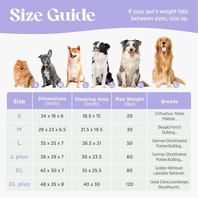 LE SURE Cute XL Dog Beds, Orthopedic Waterproof Dog Bed for Extra Large Dogs, Non-Slip Bottom and Egg-Crate Foam Big Pet Couch Sofa with Washable Removable Cover, Blue